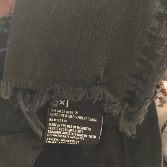 3x1 W3 Destroyed Hem Ankle Skinny Jeans - Picture 8 of 8